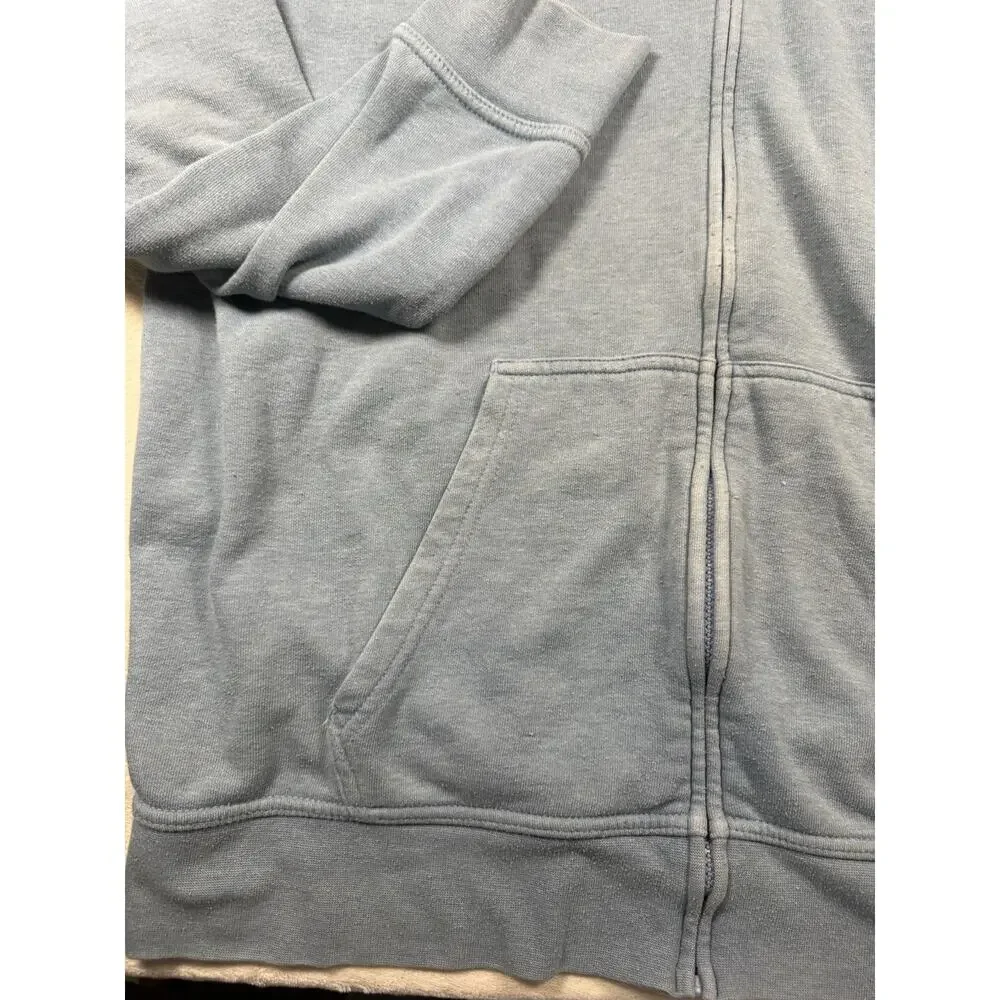 The North Face Mens XL Full Zip Hoodie Blue Tested & Proven Alpine Equipment